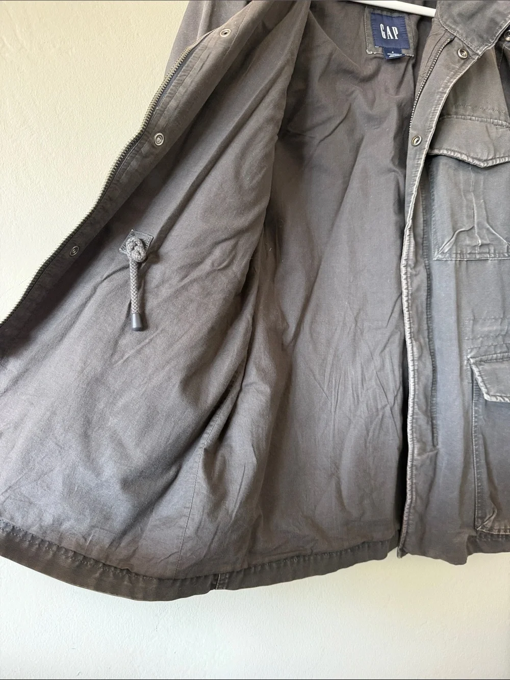 GAP Men's Gray Military Field Jacket